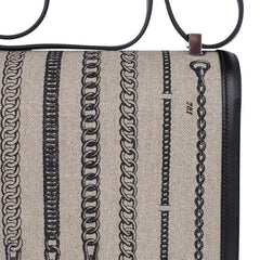 Constance 24 Bag De Camp Dechainee Toile and Black Swift Leather