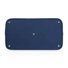Bolide 45 Bag Blue de Prusse Togo Leather with Palladium Hardware