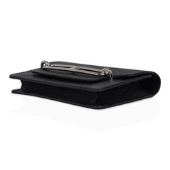 Roulis Slim Wallet Belt Bag Black Palladium Chevre