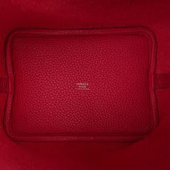 Picotin Eclat Lock 18 Bag Framboise / Rouge Sellier Tote Bag