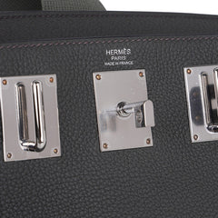 Hac a Dos PM Backpack Vert de Gris Togo Leather with Palladium Hardware