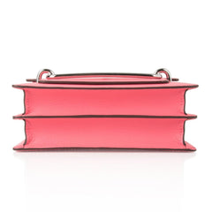 Mini Roulis Bag Rose Azalee Pink (Convertible Shoulder to Crossbody)