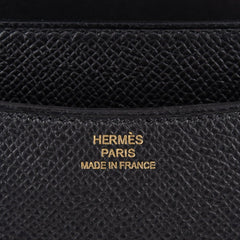 Constance Bag 18 Black Epsom Gold Hardware New w/ Box