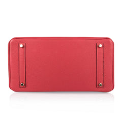 Birkin 35 Bag Vermillion Togo Leather with Gold Hardware