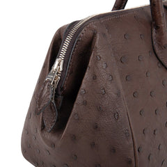 Limited Edition Bombay 27 Bag Marron Fonce Ostrich Small Model