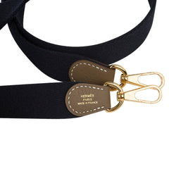 Mini Evelyne TPM Etoupe Clemence Leather Navy Strap Gold Hardware