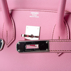 Birkin 30 Bag 5P Pink Epsom Palladium Hardware