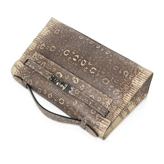 Kelly Pochette Bag Ombre Lizard Clutch Palladium Hardware Very Rare