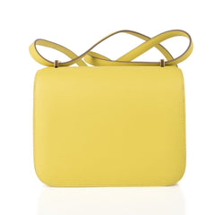 Mini Constance 18 Bag Lime Swift with Gold Hardware