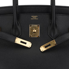 Birkin 35 Bag Black Epsom Leather with Gold Hardware