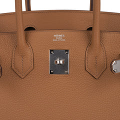 Birkin 30 Bag Biscuit Togo Leather with Palladium Hardware