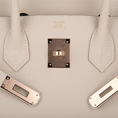 Birkin 30 Bag Craie Rose Gold Hardware Neutral Beauty