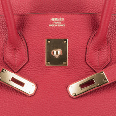 Birkin 35 Bag Vermillion Togo Leather with Gold Hardware