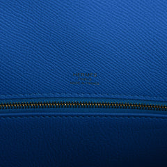 Kelly Casaque 28 Bag Black / Bleu Indigo Sellier Limited Edition