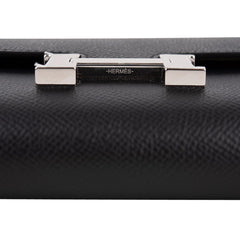 Constance Long To Go Wallet Black Epsom with Palladium Hardware