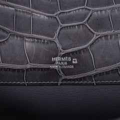 Kelly Cut Bag Gris Paris Grey Matte Alligator Palladium VERY rare