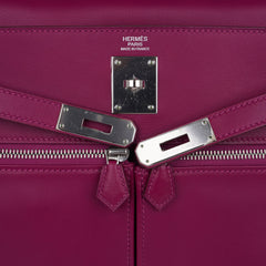 Limited Edition Kelly 32 Lakis Bag Tosca Swift Leather with Palladium Hardware