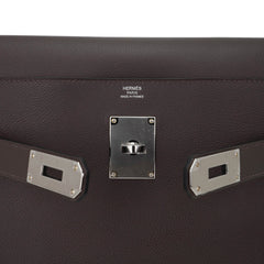 Kelly Messenger 25 Bag Ecorce Evercolor Leather with Palladium Hardware