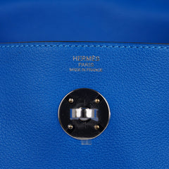 Lindy 26 Bag Blue Hydra Evercolor Leather with Palladium Hardware