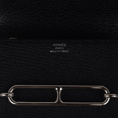 Roulis Slim Wallet Belt Bag Black Palladium Chevre