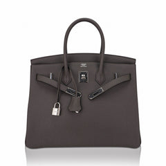 Birkin 35 Bag Etain Togo Leather with Palladium Hardware
