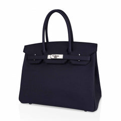 Birkin 30 Bag Indigo Epsom Palladium Hardware New w/ Box