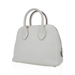 Mini Bolide 1923 Bag Verso Mushroom & Biscuit Evercolor Leather with Gold Hardware