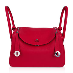 Lindy 26 Bag Rose Extreme Clemence Leather with Palladium Hardware