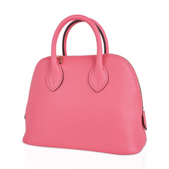 Bolide 1923 Mini 25 Bag Rose Azalee Evercolor Leather Gold Hardware
