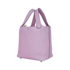 Picotin Lock 18 Mauve Sylvestre Bag Palladium Hardware