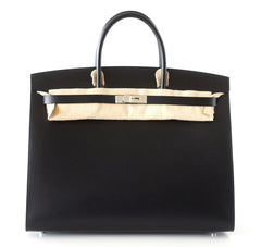 Birkin 40 Bag Sellier Black Vache Hunter/ Veau Evercalf Limited Edition