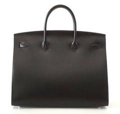 Birkin 40 Bag Sellier Black Vache Hunter/ Veau Evercalf Limited Edition