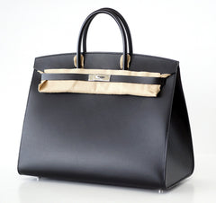 Birkin 40 Bag Sellier Black Vache Hunter/ Veau Evercalf Limited Edition
