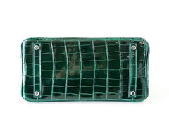 Birkin 30 Bag Emeraude Emerald Porosus Crocodile Palladium