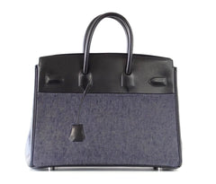 Birkin 35 Bag Rare Limited Edition Denim Shadow