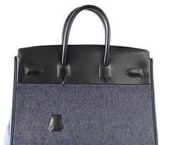 Birkin 35 Bag Rare Limited Edition Denim Shadow