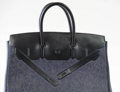 Birkin 35 Bag Rare Limited Edition Denim Shadow