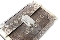 Fleche D’Or Clutch Bag Ombre Lizard Limited Edition rare
