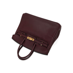 Birkin 25 Bag Rouge Sellier Swift Leather with Gold Hardware
