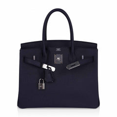 Birkin 30 Bag Indigo Epsom Palladium Hardware New w/ Box