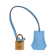 Birkin 30 Bag Blue Celeste Epsom Leather with Gold Hardware