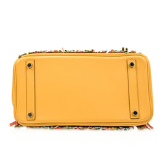 Limited Edition HSS Birkin 30 Bag Soleil Fringe Multi Colour