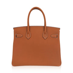 Birkin 30 Bag Gold Epsom Leather with Palladium Hardware