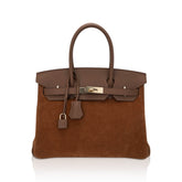 Limited Edition Birkin 30 Grizzly Bag Alezan Permabrass Hardware