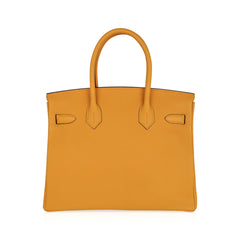 Birkin 30 Bag Jaune Ambre Gold Hardware Togo Leather