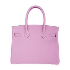 Birkin 30 Bag Mauve Sylvestre Epsom Leather with Palladium Hardware