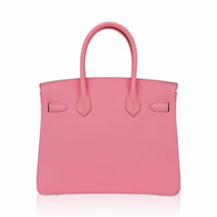 Birkin 30 Bag Rose Confetti Epsom Leather with Palladium Hardware