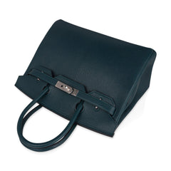 Birkin 30 Bag Vert Cypress Chevre de Coromandel with Palladium Hardware