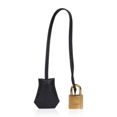 Limited Edition Birkin 35 Bag Plomb (Off Black) Togo Leather with Gold Hardware