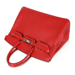 Birkin 35 Bag Rouge Casaque Lipstick Red Epsom Palladium new